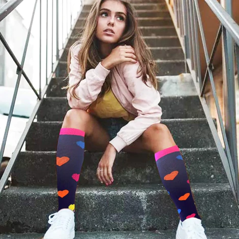 How long should I wear compression stockings to improve my circulation?