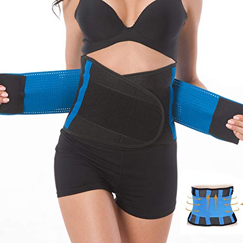 ZSZBACE Back Brace and Support Belt with Dual Adjustable Straps,  Spontaneous heat Acupuncture Magnetic Therapy-Trimmer Slimmer Compression  Band for
