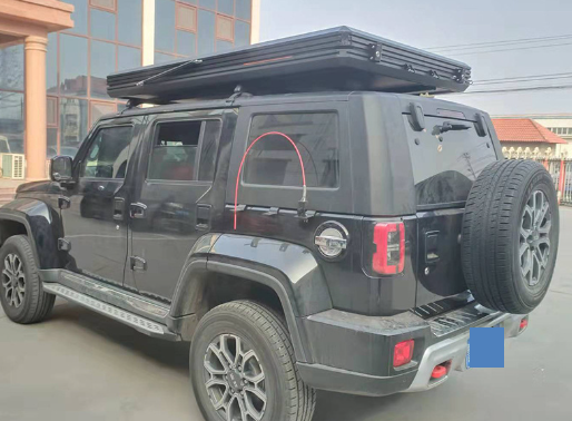Outdoor Camping Hard Shell Car Rooftop Tent Aluminum Alloy Triangular Car Roof Tent Self Driving Travel Car Roof Tent