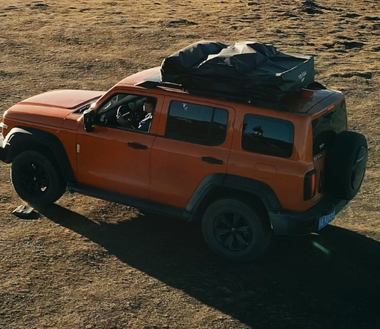 Dark Soft-Top Rooftop Camping Tent
