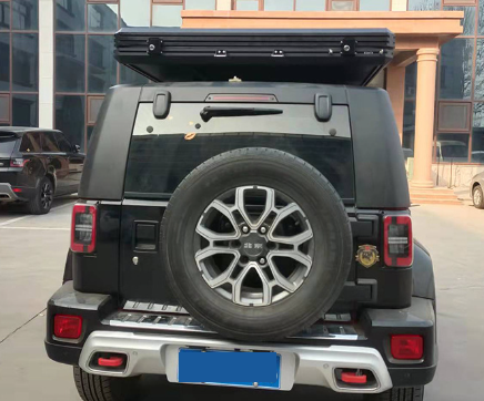 Outdoor Camping Hard Shell Car Rooftop Tent Aluminum Alloy Triangular Car Roof Tent Self Driving Travel Car Roof Tent