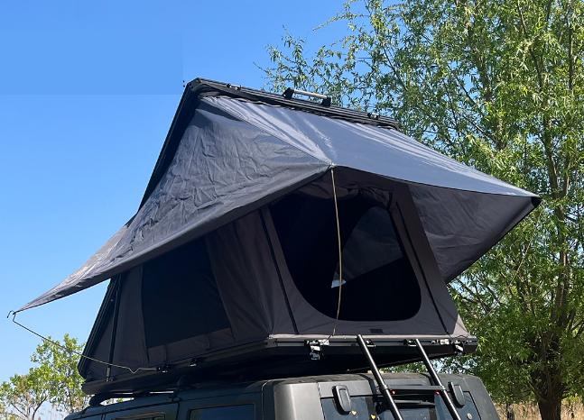 Outdoor Camping Hard Shell Car Rooftop Tent Aluminum Alloy Triangular Car Roof Tent Self Driving Travel Car Roof Tent