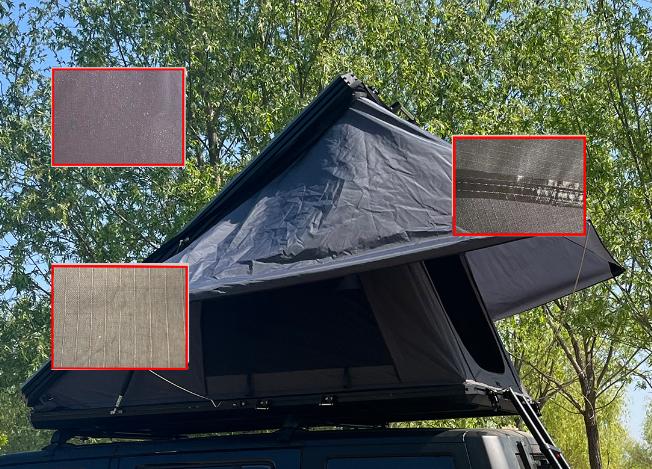 Outdoor Camping Hard Shell Car Rooftop Tent Aluminum Alloy Triangular Car Roof Tent Self Driving Travel Car Roof Tent