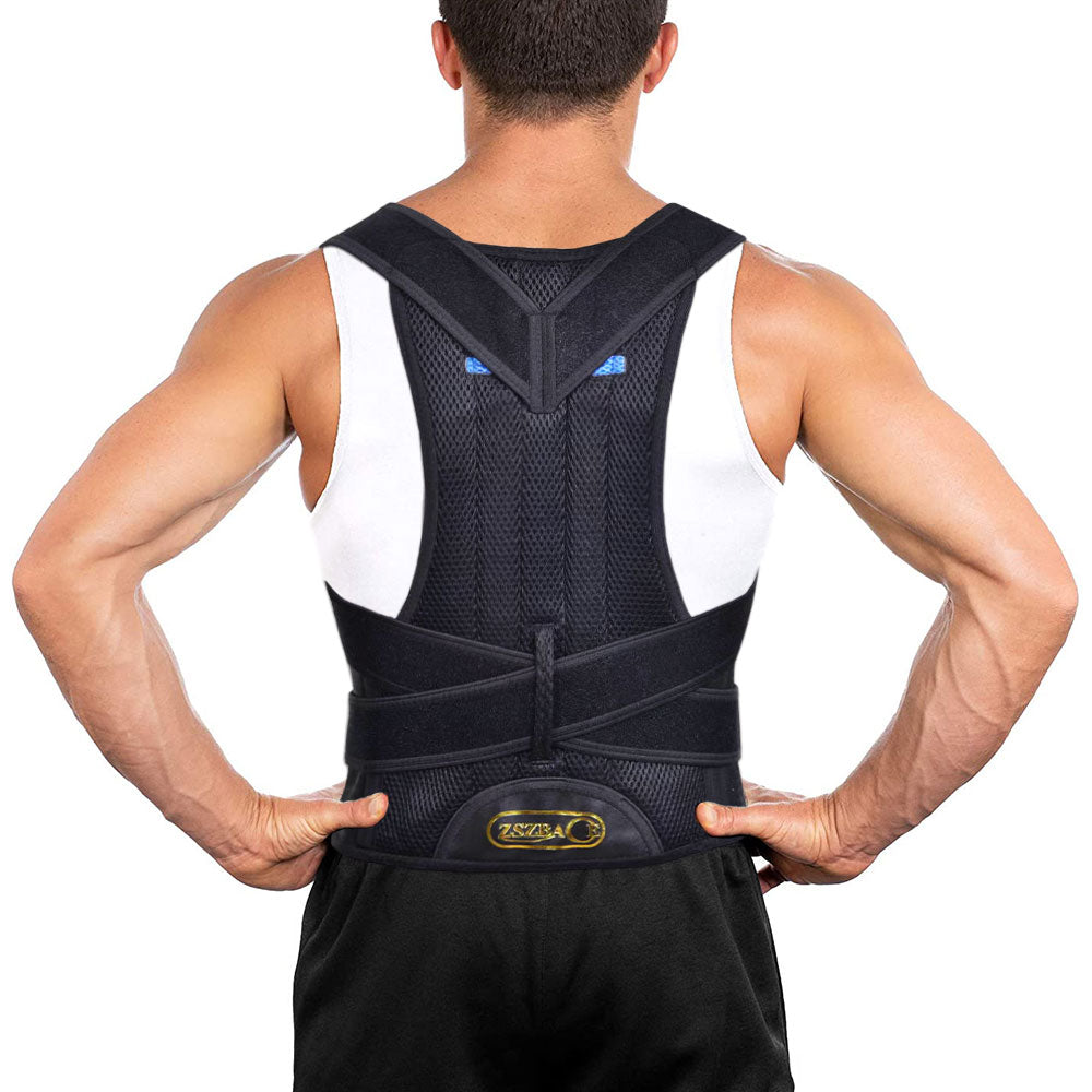 Adjustable Back Posture Corrector Belt Office Home Gym Unisex Back B