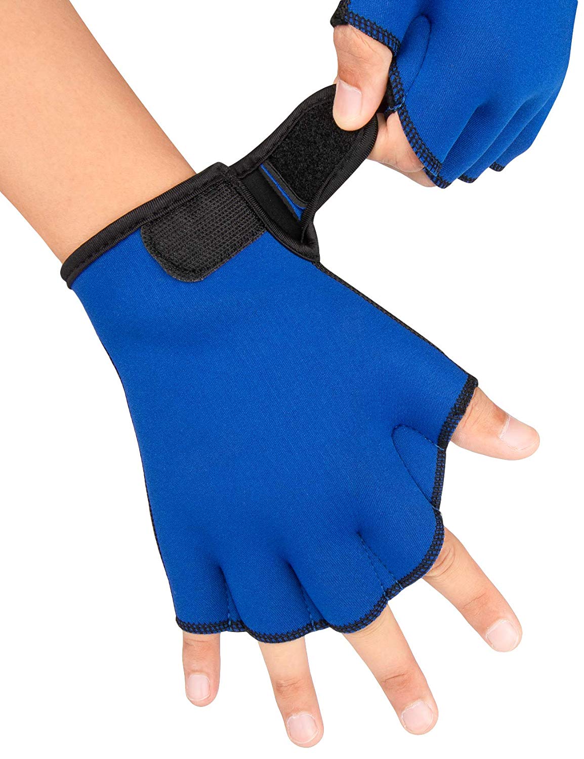 Neoprene Webbed Water Gloves for Water Aerobics Exercise