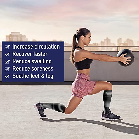 1 Pack Copper Compression Socks for Women and Men Circulation-Best Support for Medical, Running,Nursing,Athletic