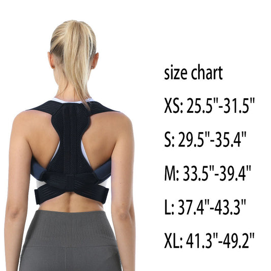 Adjustable Posture Corrector for Men & Women | Breathable Back Straightener with Clavicle Support