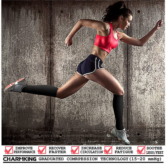 Plain Black Compression Socks