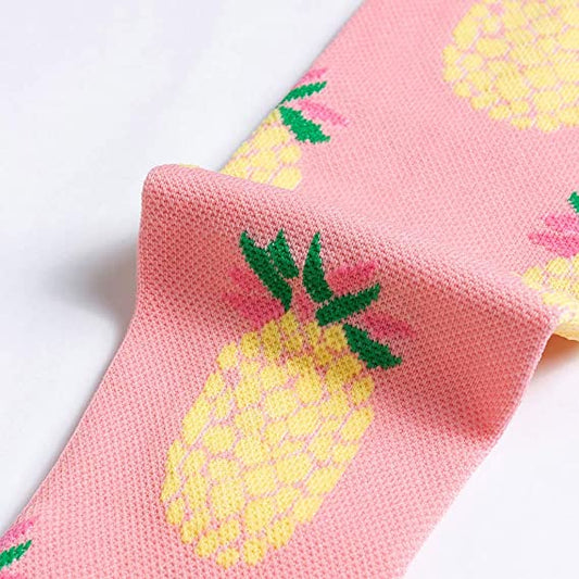 Pineapple Print Compression Socks