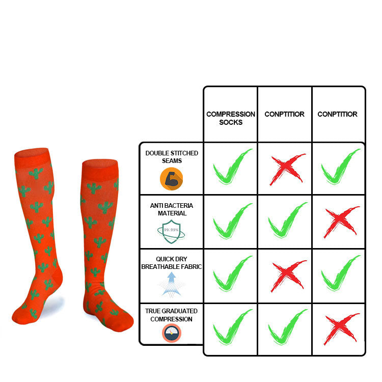 Compression Socks 15-20 mmHg is Best Athletic for Men & Women Running Flight Travel Nurses Pregnant