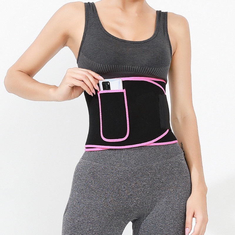 Men Women Neoprene Lumbar Waist Belt Weight Loss Sweat B Wrap Tummy Stomach  Sauna Sweat Belt for Gym Fitness