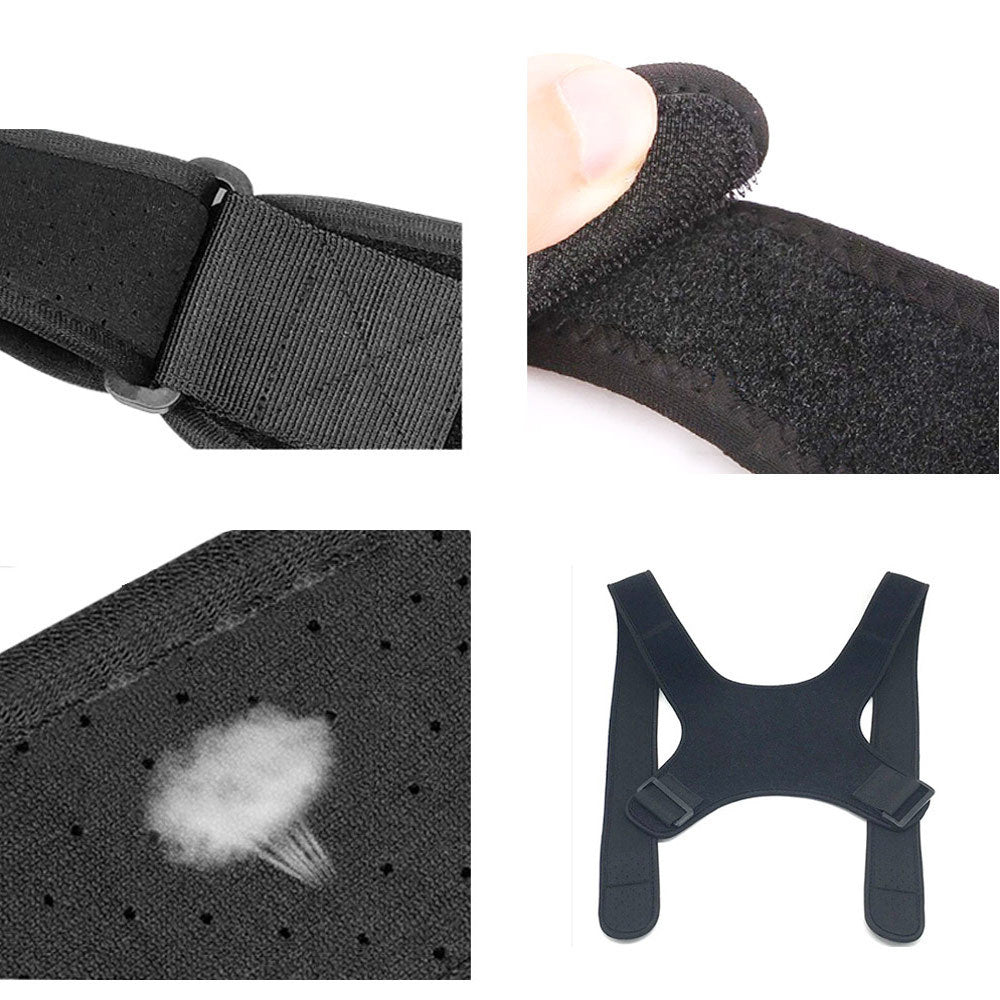 Posture Corrector for Men and Women, Adjustable Upper Back Brace, Muscle Memory Support Straightener, Providing Pain Relief from Neck, Shoulder, and Upper and Lower Back