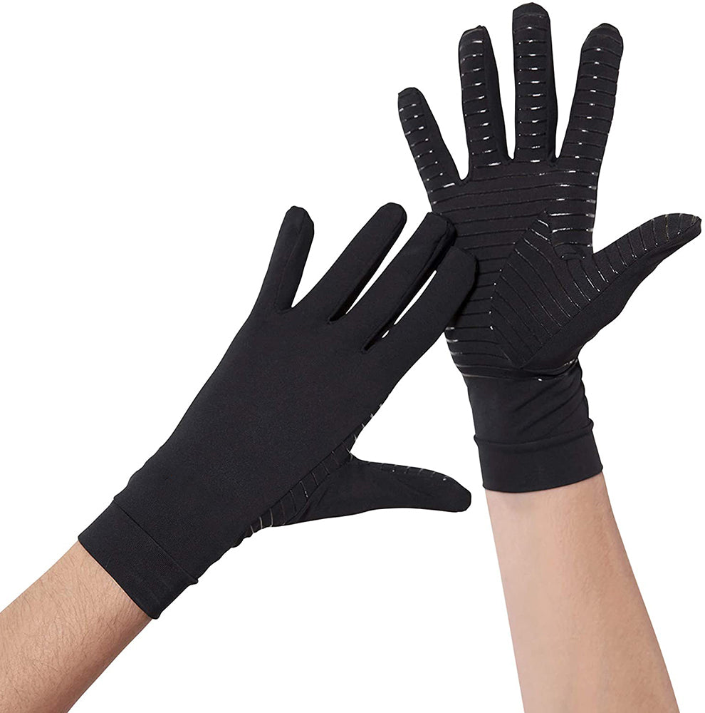 Copper Compression Full Finger Arthritis Gloves. Copper Provides