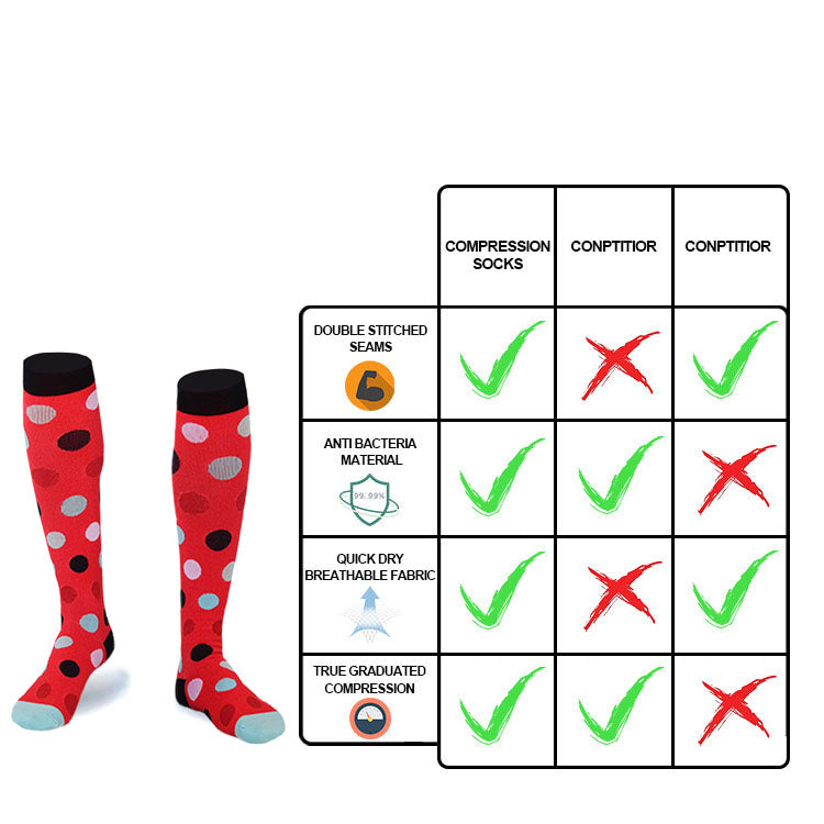 ZSZBACE Compression Socks for Women and Men 15-25 mmHg-Circulation Support Socks