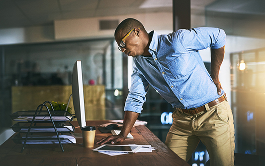 What are the guidelines for using a back support in the workplace?