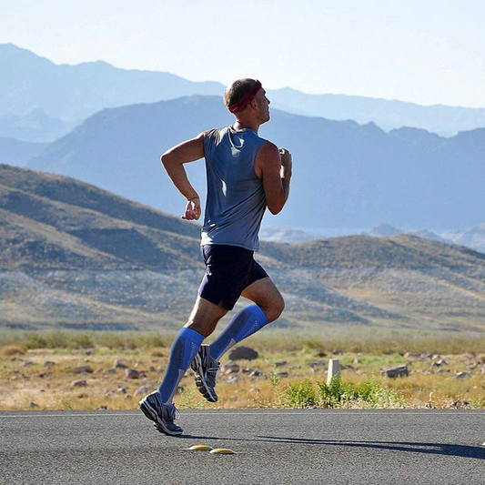 Compression stockings during or after exercise
