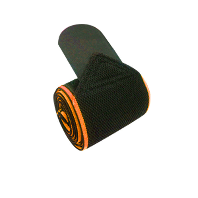 Close-up of elastic ankle support strap with adjustable wrap fit