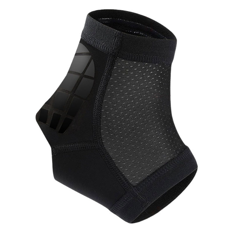 Ankle support brace demonstration showing wraparound fit