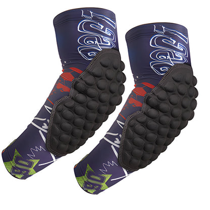 Kids knee protective pads with color options displayed