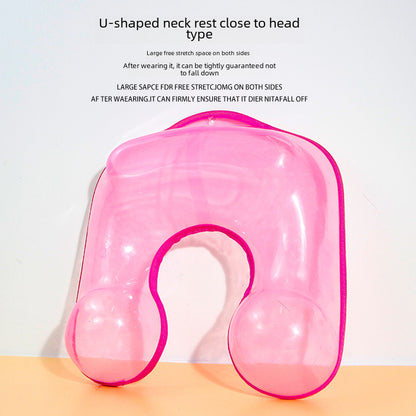 Pink salon neck support tray with edged finish detail