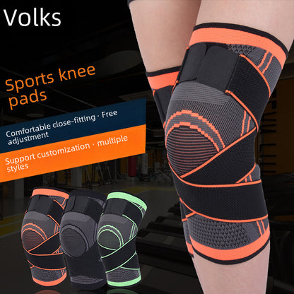Breathable compression knee brace worn on knee for supportive everyday fit