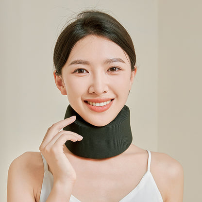 Light gray soft cushioned neck support brace variant in M size