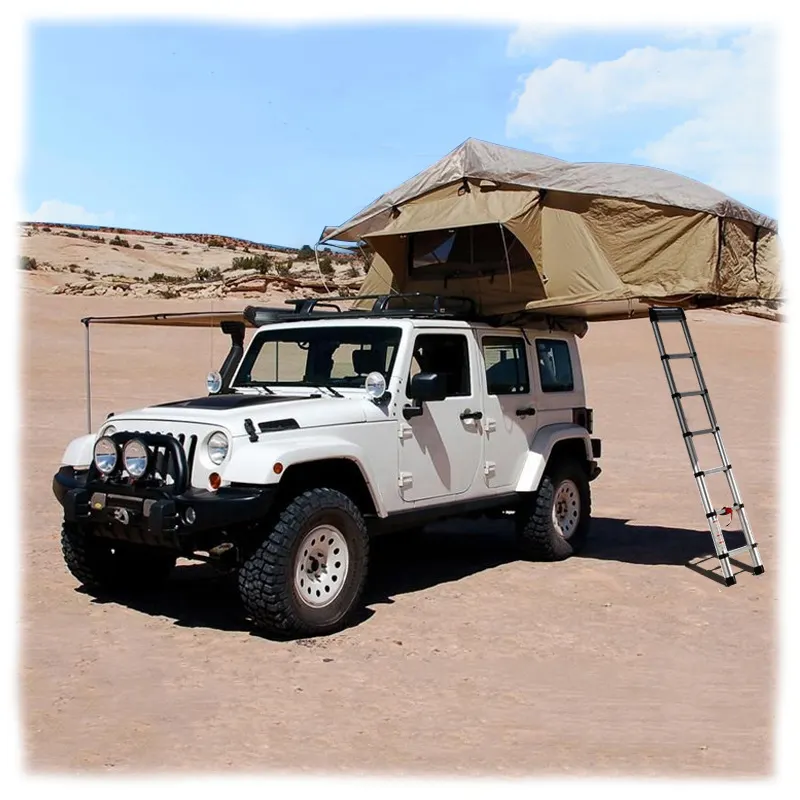 Soft top car roof tent, fully automatic folding outdoor roof tent, quick opening, no need to build self driving camping car roof tent