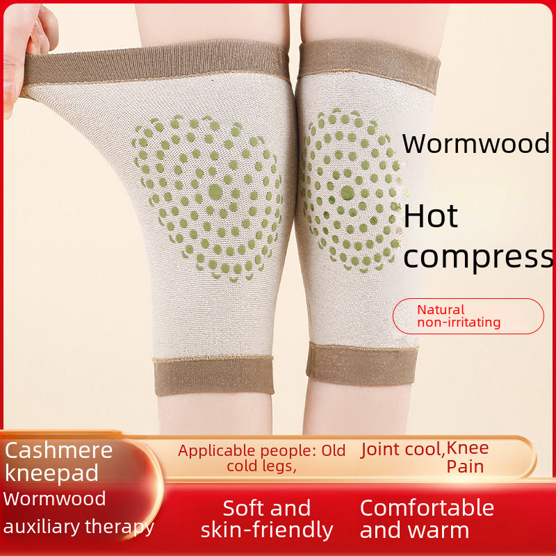 Knee support sleeve shown in use for daily comfort and warmth