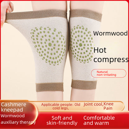 Knee support sleeve shown in use for daily comfort and warmth
