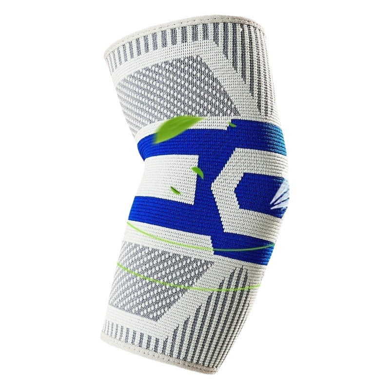 Elastic elbow support sleeve shown on a white background with a streamlined slip-on shape