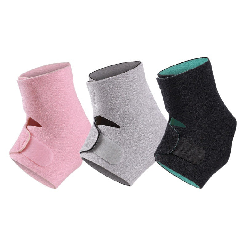 Adjustable ankle support wrap with hook-and-loop straps and open design