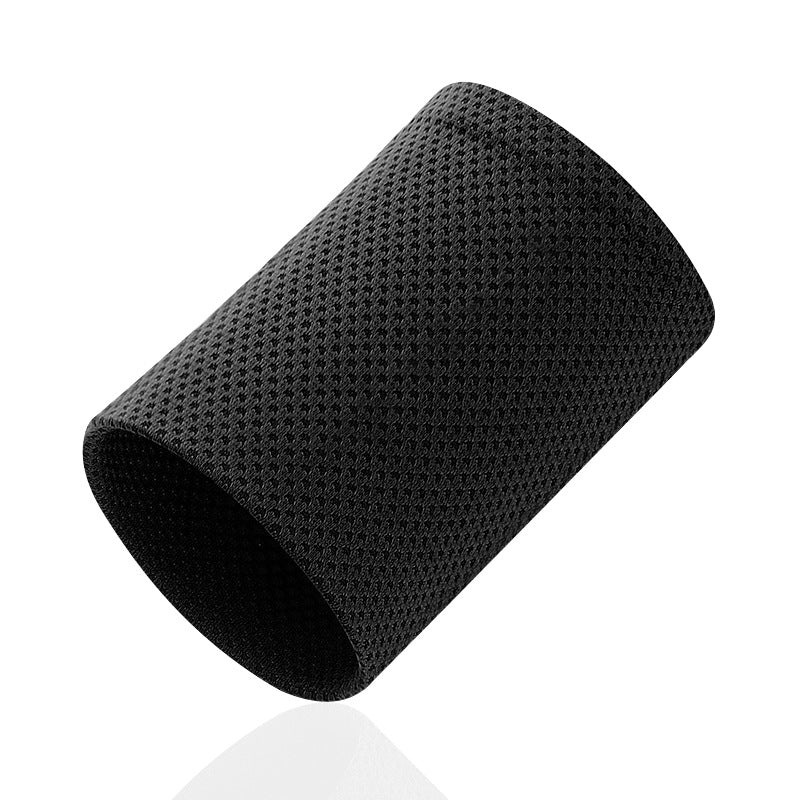 Light blue cooling wrist support sleeve on white background