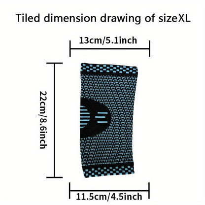 Compression elbow sleeve worn during active movement