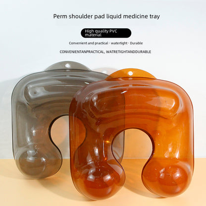 Orange and smoke color salon neck support tray options