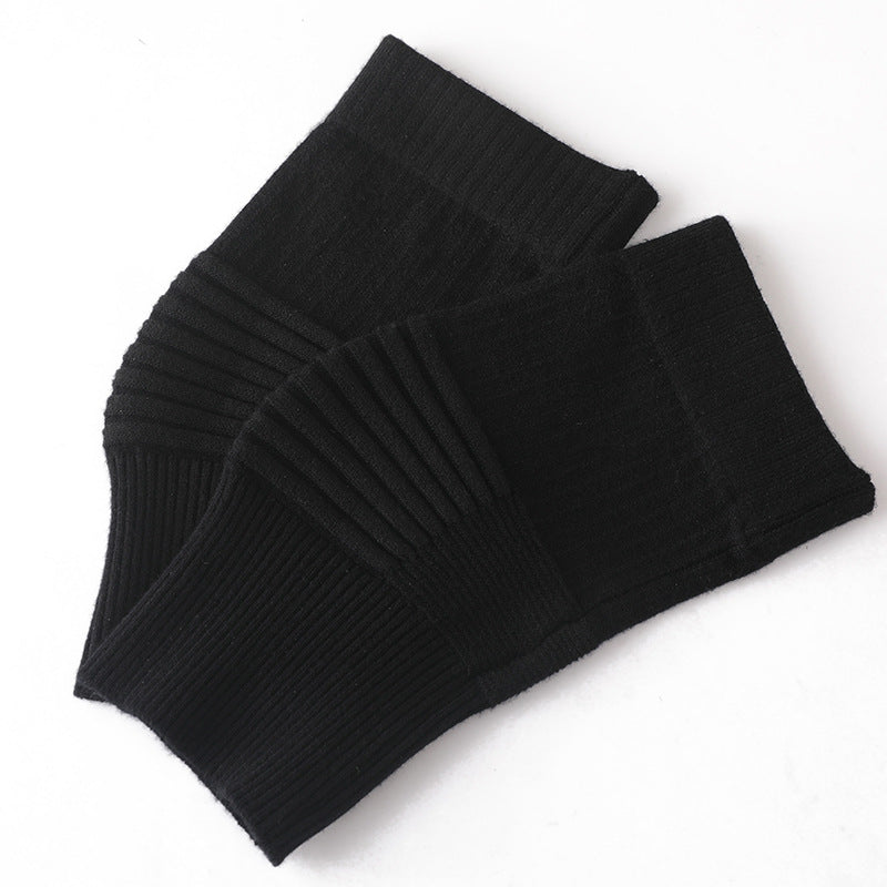 Skin color long knee support sleeve pair with extended 30 cm coverage