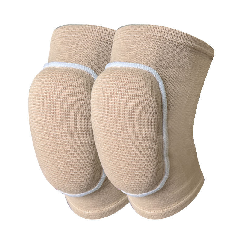 Padded knee pad worn on leg during active use
