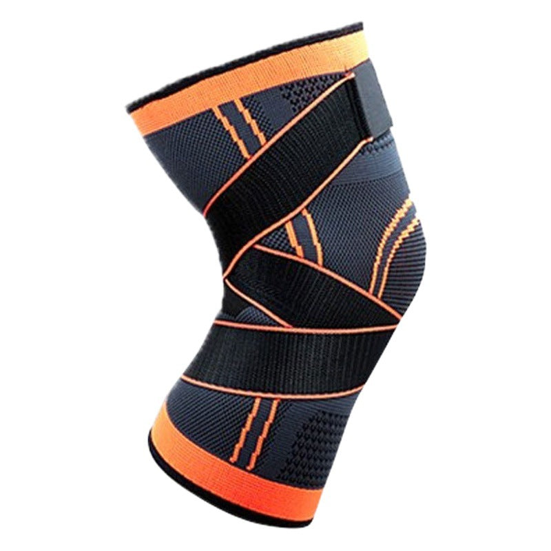 Knee sleeve style comparison showing standard and reinforced strap versions