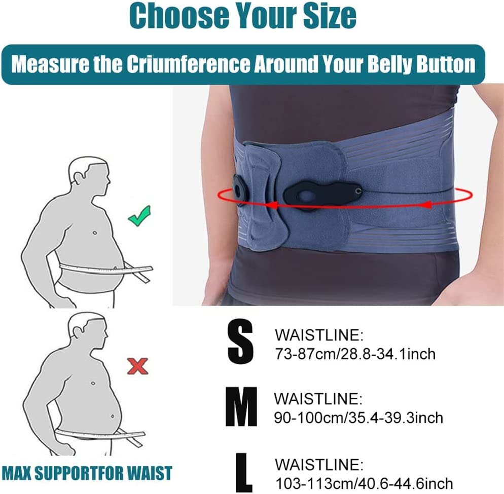 Lumbar Back ZSZBACE Pain Relief Brace | Support Belt for Bulging, Slipped & Degenerative Herniation