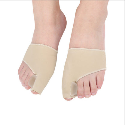 Pair of bunion support sleeves showing left and right foot wear orientation