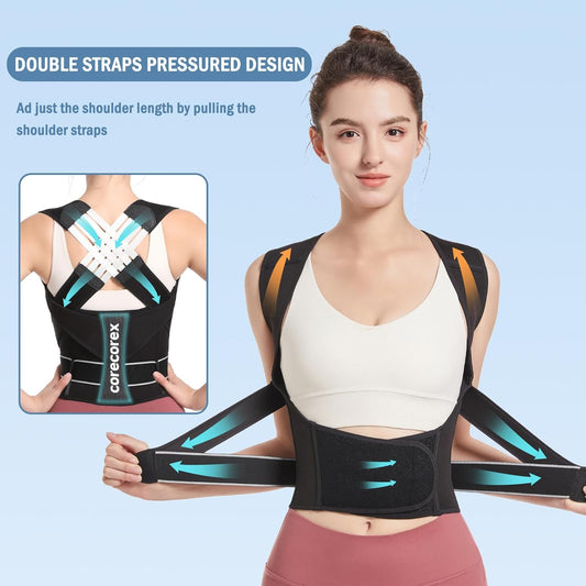 Woven Cross-Back Posture Support Brace