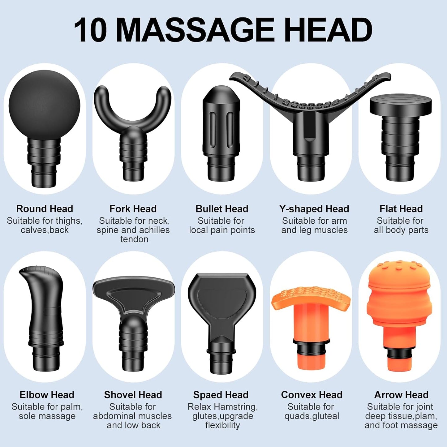 Massage Gun Deep Tissue, Back Massage Gun for Athletes for Pain Relief Attaching