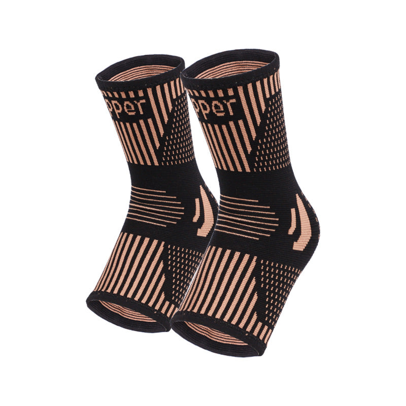 Blue and black ankle support brace variant on white background