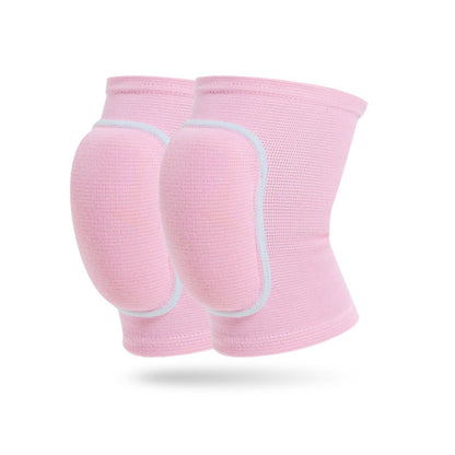 Close-up of padded knee sleeve fit on the leg