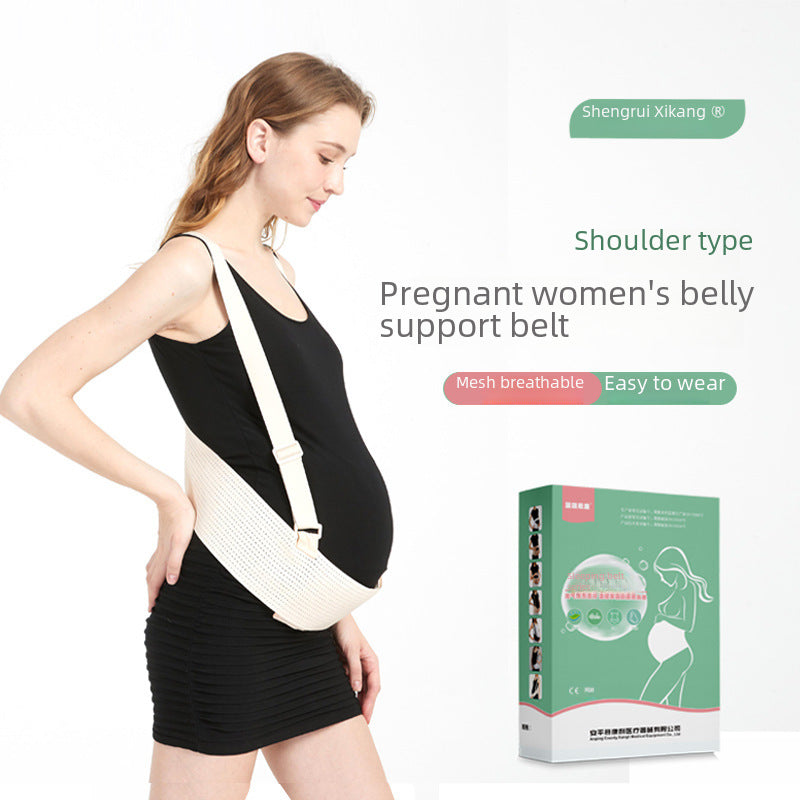 Maternity support belt composite image showing overall design details