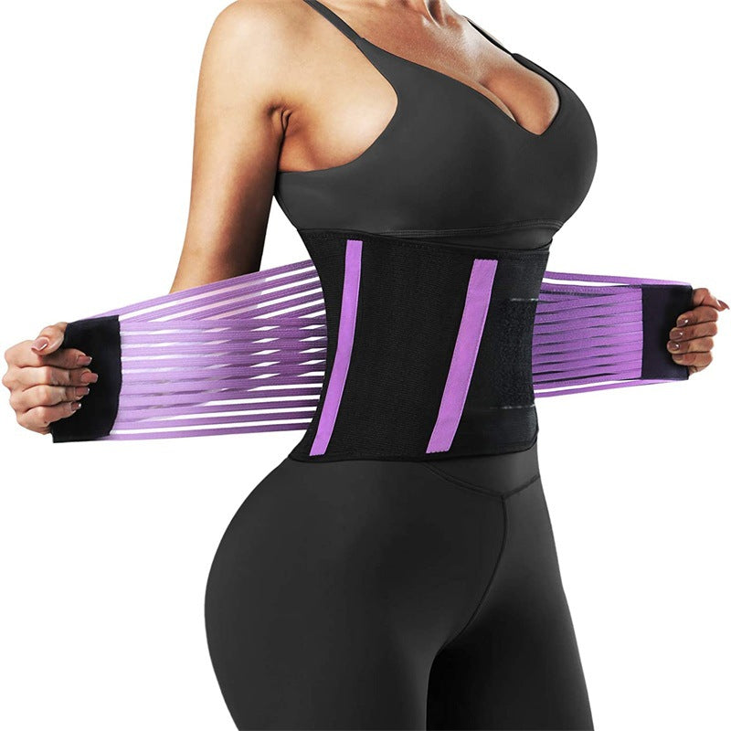 Back view of the adjustable maternity support belt showing wraparound fit and elastic support