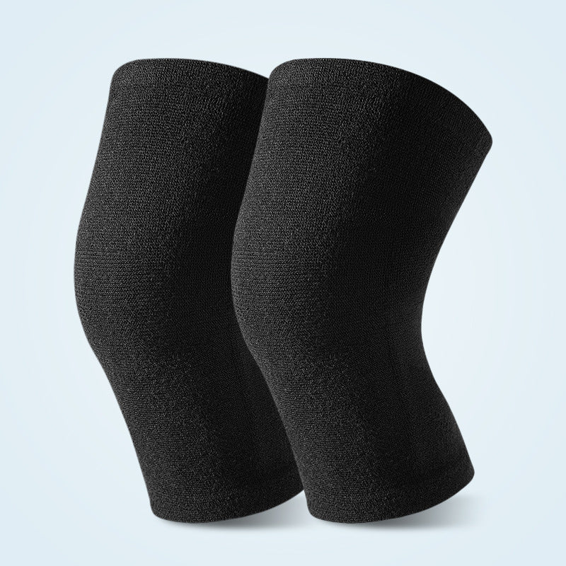 Black and light color knee support sleeve variants including fleece-lined style