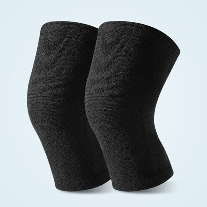 Black and light color knee support sleeve variants including fleece-lined style