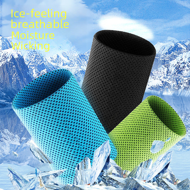 Breathable wrist support sleeve shown in multiple colors