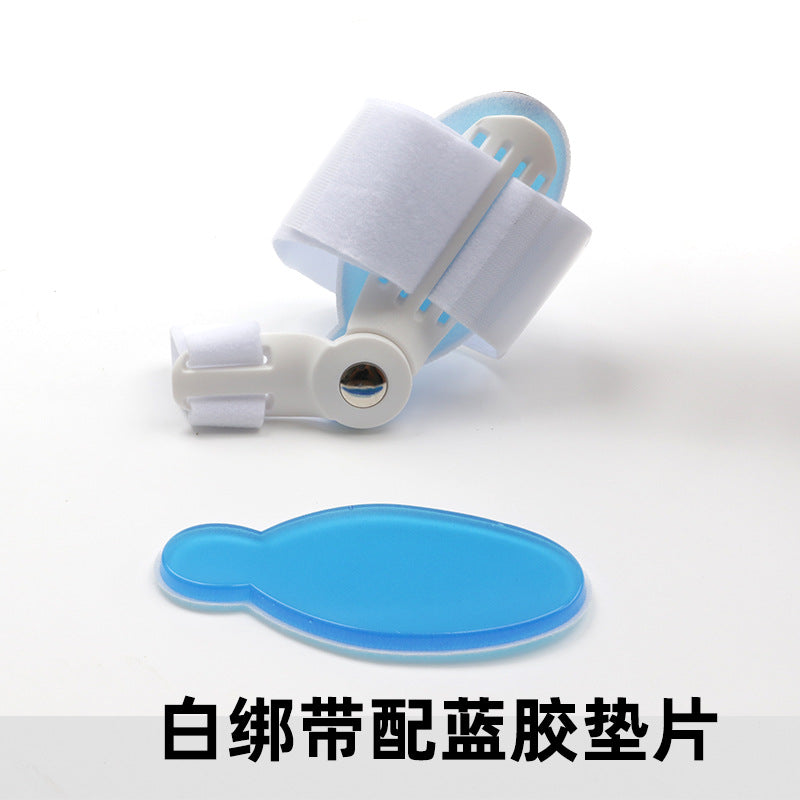 Blue bunion support brace with matching pad insert