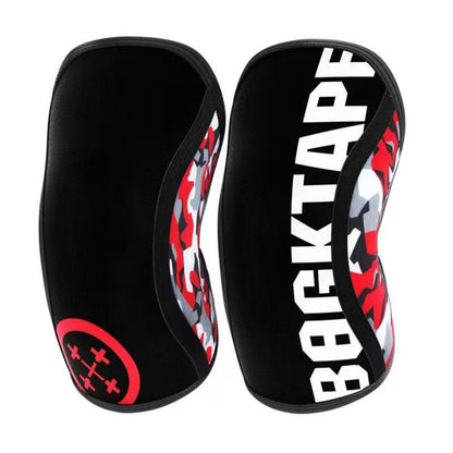 Sports knee support sleeves in active training use